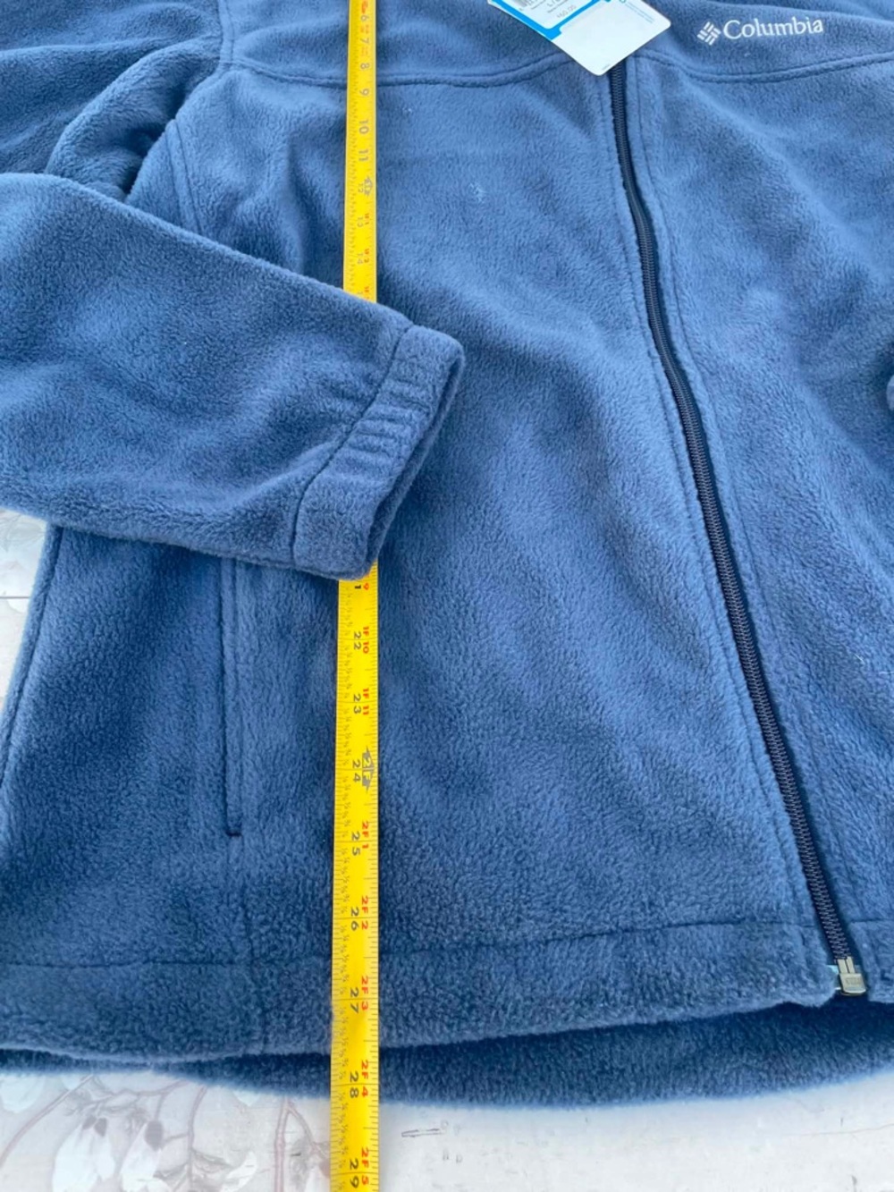 Columbia Navy Full-Zip Fleece Jacket - Picture 6 of 8